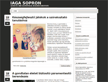 Tablet Screenshot of iaga2009sopron.hu